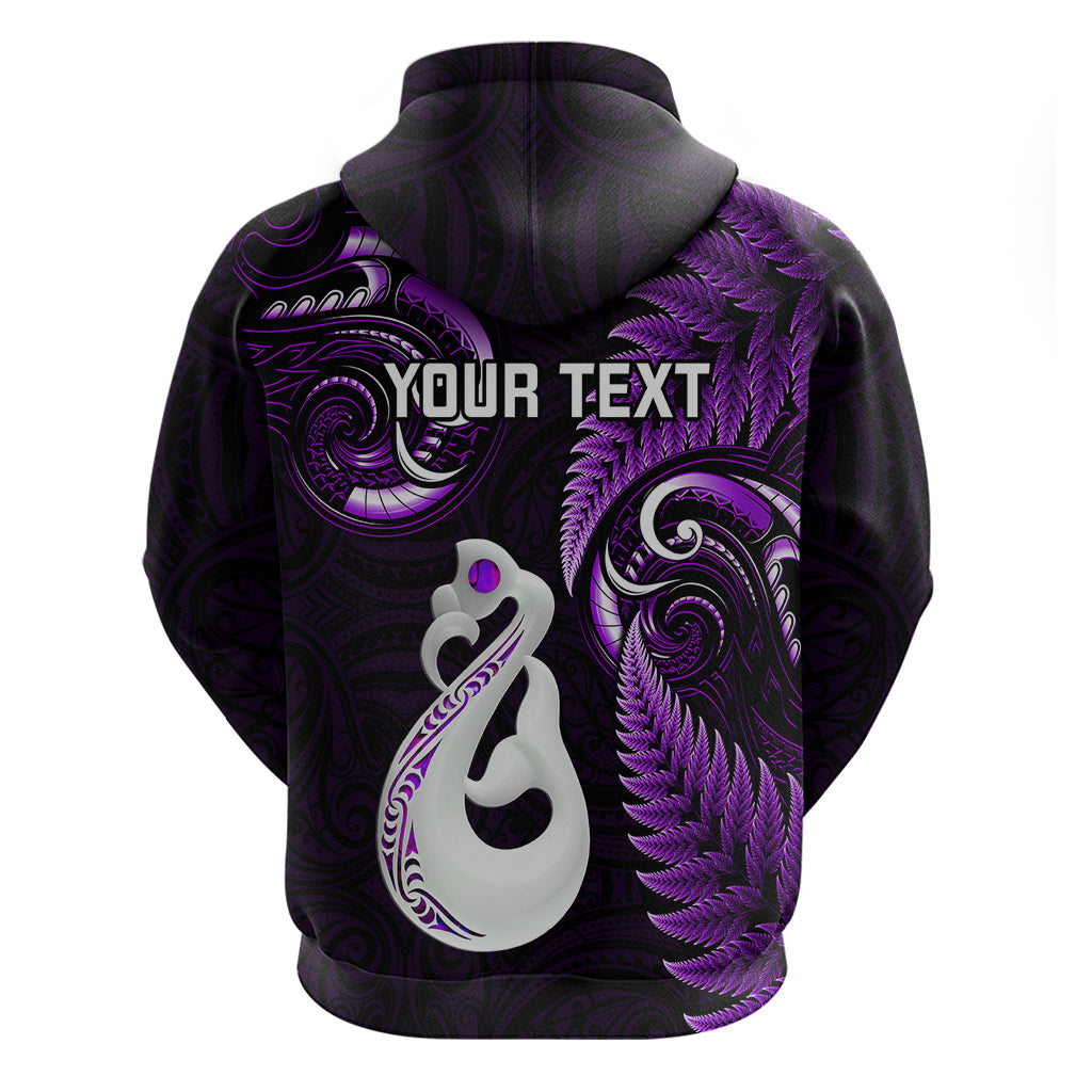 personalised-new-zealand-hoodie-aotearoa-silver-fern-with-manaia-maori-unique-purple