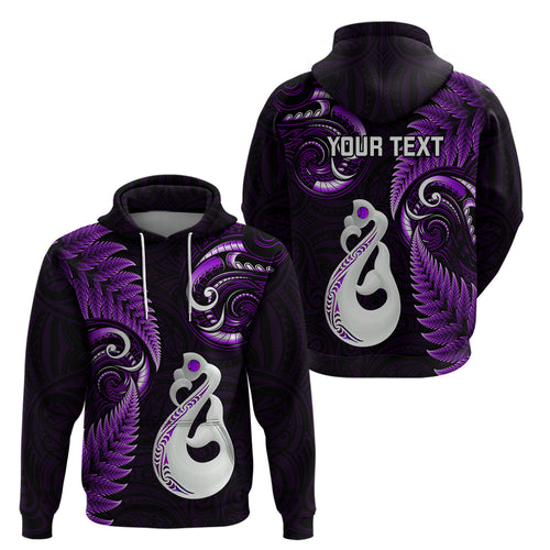 personalised-new-zealand-hoodie-aotearoa-silver-fern-with-manaia-maori-unique-purple