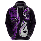 personalised-new-zealand-hoodie-aotearoa-silver-fern-with-manaia-maori-unique-purple
