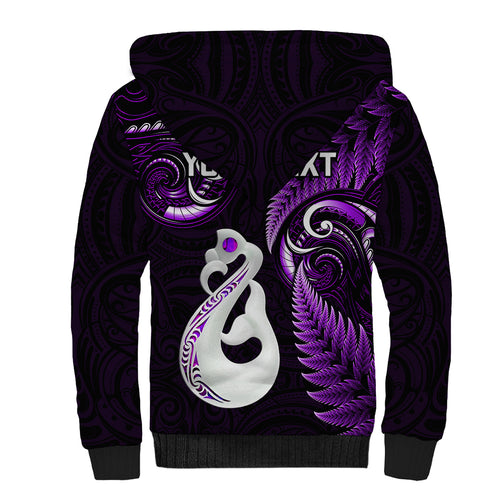 personalised-new-zealand-sherpa-hoodie-aotearoa-silver-fern-with-manaia-maori-unique-purple