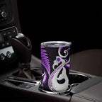 New Zealand Tumbler Cup Aotearoa Silver Fern With Manaia Maori Unique Purple