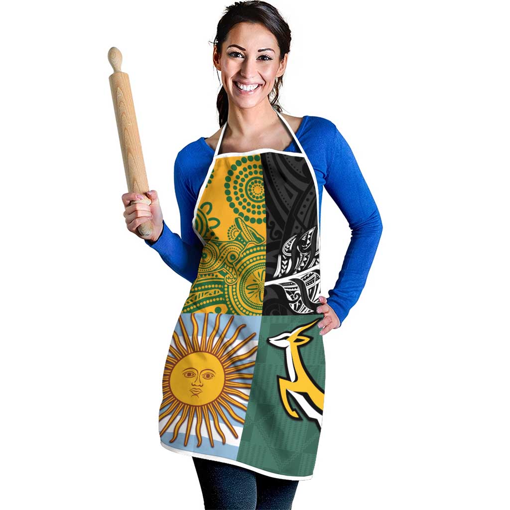 Rugby 2025 Championship Apron Combination of Southern Hemisphere Countries - Aussie Hoodie