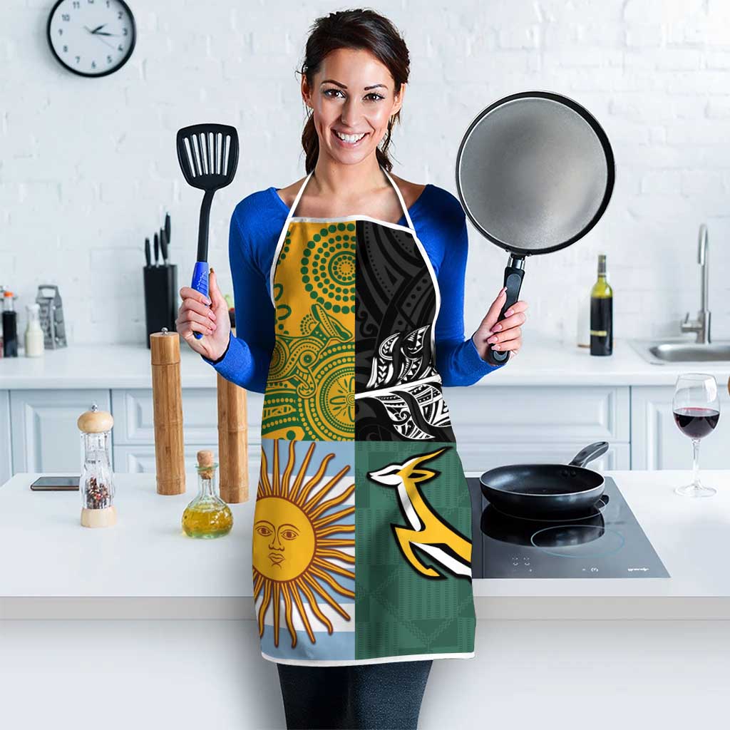 Rugby 2025 Championship Apron Combination of Southern Hemisphere Countries - Aussie Hoodie