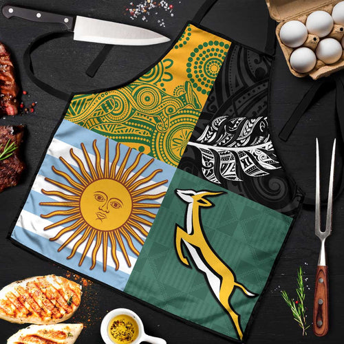 Rugby 2025 Championship Apron Combination of Southern Hemisphere Countries - Aussie Hoodie