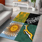 Rugby 2025 Championship Area Rug Combination of Southern Hemisphere Countries - Aussie Hoodie