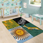 Rugby 2025 Championship Area Rug Combination of Southern Hemisphere Countries - Aussie Hoodie