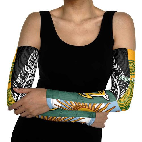 Personalised Rugby 2025 Championship Arm Sleeves Combination of Southern Hemisphere Countries - Aussie Hoodie