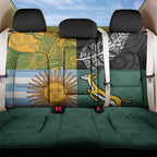 Rugby 2025 Championship Back Car Seat Cover Combination of Southern Hemisphere Countries - Aussie Hoodie