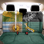 Rugby 2025 Championship Back Car Seat Cover Combination of Southern Hemisphere Countries - Aussie Hoodie