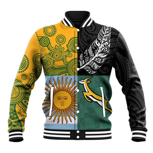 Personalised Rugby 2025 Championship Baseball Jacket Combination of Southern Hemisphere Countries - Aussie Hoodie