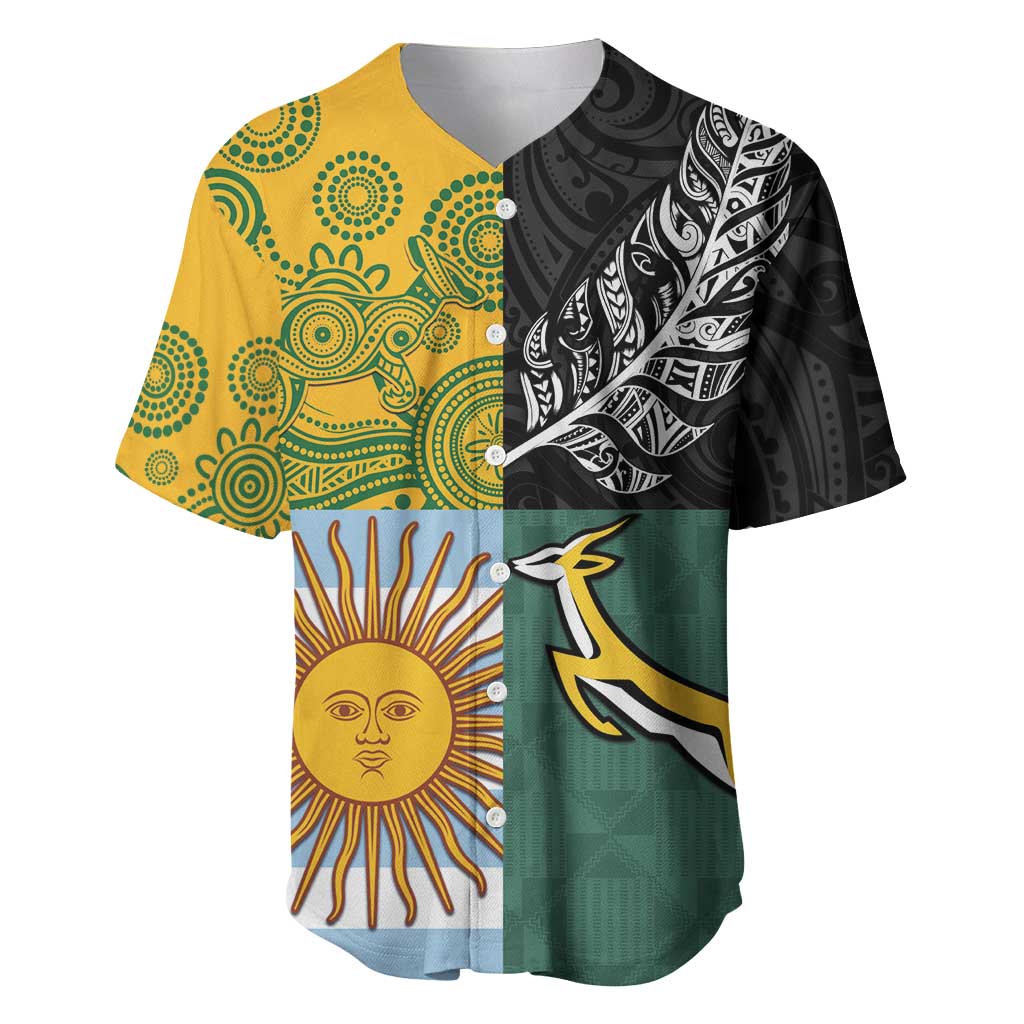 Personalised Rugby 2025 Championship Baseball Jersey Combination of Southern Hemisphere Countries - Aussie Hoodie