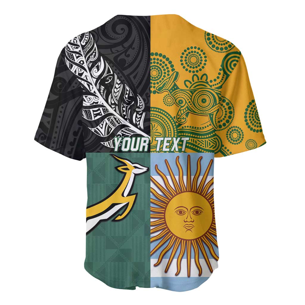 Personalised Rugby 2025 Championship Baseball Jersey Combination of Southern Hemisphere Countries - Aussie Hoodie