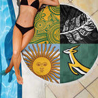Rugby 2025 Championship Beach Blanket Combination of Southern Hemisphere Countries - Aussie Hoodie