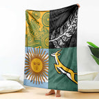 Rugby 2025 Championship Blanket Combination of Southern Hemisphere Countries - Aussie Hoodie
