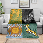 Rugby 2025 Championship Blanket Combination of Southern Hemisphere Countries - Aussie Hoodie