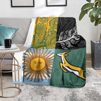 Rugby 2025 Championship Blanket Combination of Southern Hemisphere Countries - Aussie Hoodie