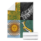 Rugby 2025 Championship Blanket Combination of Southern Hemisphere Countries - Aussie Hoodie
