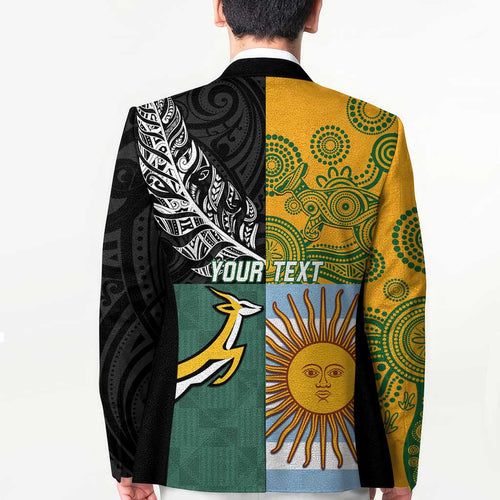 Personalised Rugby 2025 Championship Blazer Combination of Southern Hemisphere Countries - Aussie Hoodie