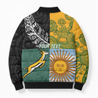 Personalised Rugby 2025 Championship Bomber Puffer Jacket Combination of Southern Hemisphere Countries - Aussie Hoodie