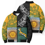 Personalised Rugby 2025 Championship Bomber Puffer Jacket Combination of Southern Hemisphere Countries - Aussie Hoodie