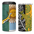 Rugby 2025 Championship 4 in 1 Can Cooler Tumbler Combination of Southern Hemisphere Countries - Aussie Hoodie