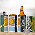 Rugby 2025 Championship 4 in 1 Can Cooler Tumbler Combination of Southern Hemisphere Countries - Aussie Hoodie