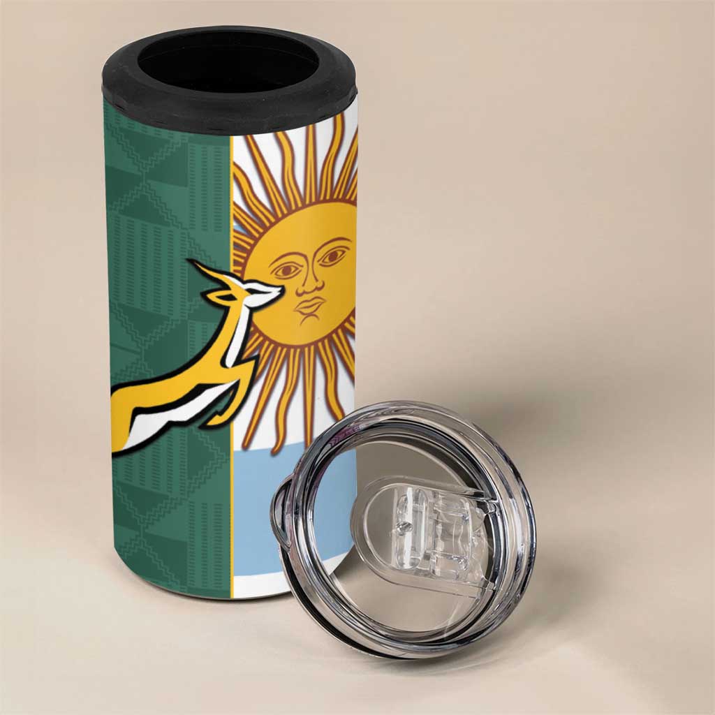 Rugby 2025 Championship 4 in 1 Can Cooler Tumbler Combination of Southern Hemisphere Countries - Aussie Hoodie