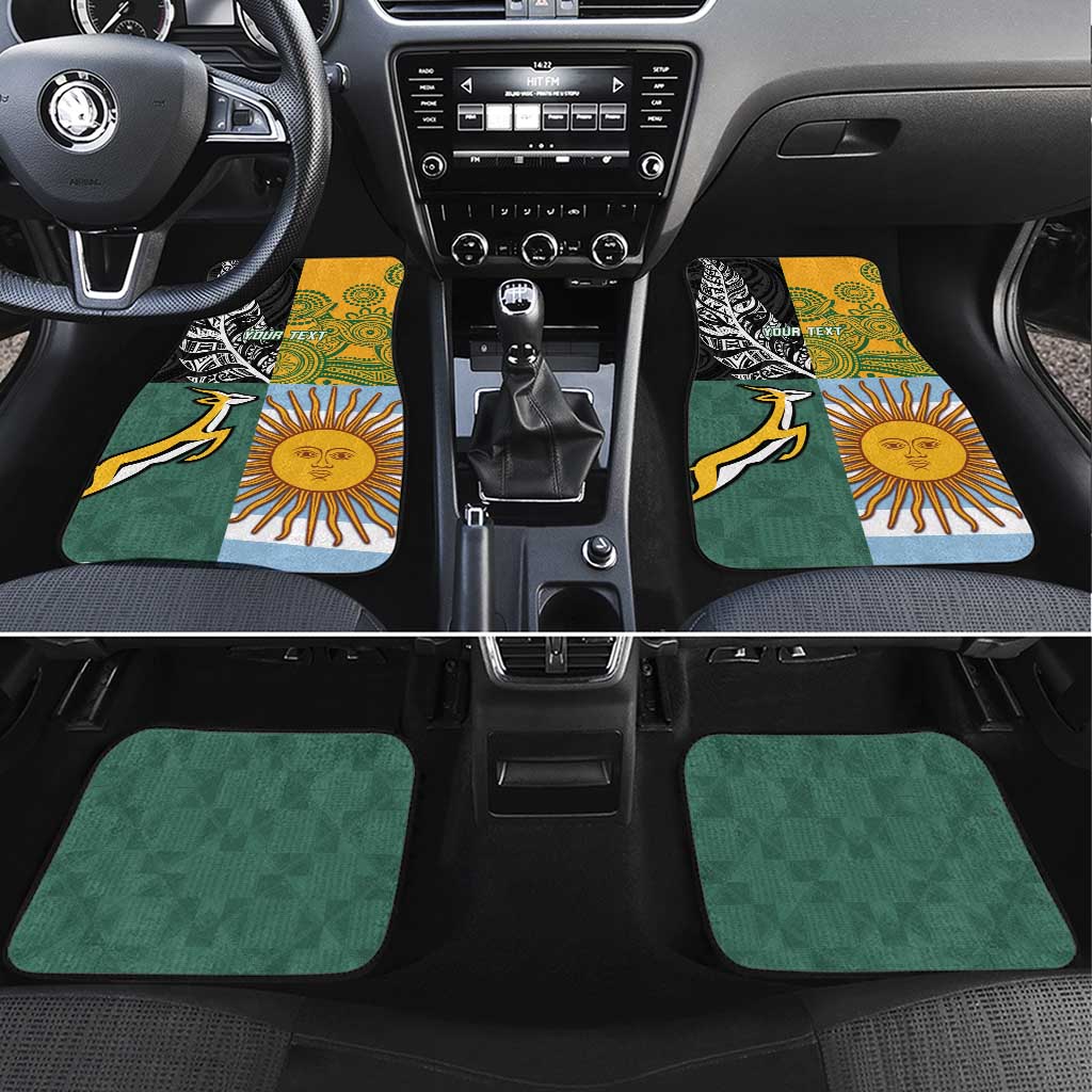 Rugby 2025 Championship Car Mats Combination of Southern Hemisphere Countries - Aussie Hoodie