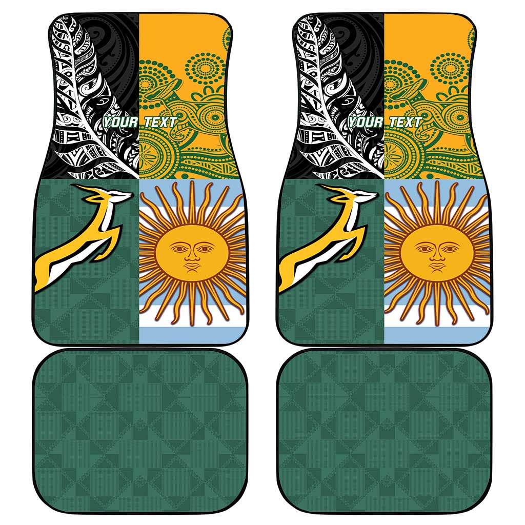 Rugby 2025 Championship Car Mats Combination of Southern Hemisphere Countries - Aussie Hoodie