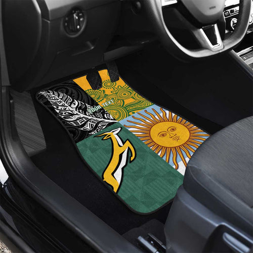 Rugby 2025 Championship Car Mats Combination of Southern Hemisphere Countries - Aussie Hoodie