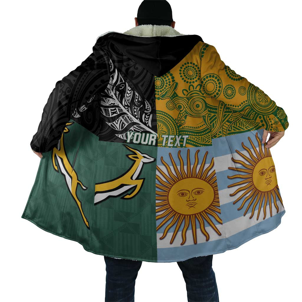 Personalised Rugby 2025 Championship Cloak Combination of Southern Hemisphere Countries - Aussie Hoodie