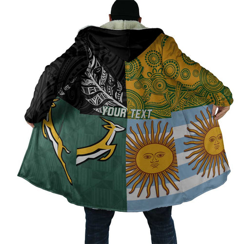 Personalised Rugby 2025 Championship Cloak Combination of Southern Hemisphere Countries - Aussie Hoodie
