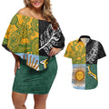 Personalised Rugby 2025 Championship Couples Matching Off Shoulder Short Dress and Hawaiian Shirt Combination of Southern Hemisphere Countries - Aussie Hoodie