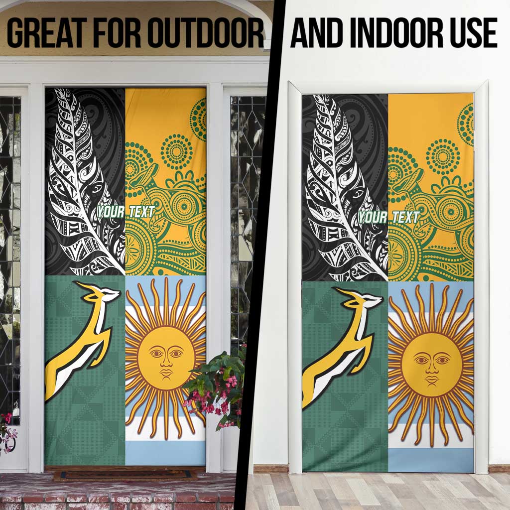 Personalised Rugby 2025 Championship Door Cover Combination of Southern Hemisphere Countries - Aussie Hoodie