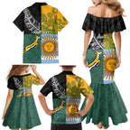 Personalised Rugby 2025 Championship Family Matching Mermaid Dress and Hawaiian Shirt Combination of Southern Hemisphere Countries - Aussie Hoodie