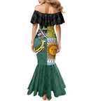 Personalised Rugby 2025 Championship Family Matching Mermaid Dress and Hawaiian Shirt Combination of Southern Hemisphere Countries - Aussie Hoodie