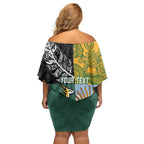 Personalised Rugby 2025 Championship Family Matching Off Shoulder Short Dress and Hawaiian Shirt Combination of Southern Hemisphere Countries - Aussie Hoodie