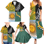 Personalised Rugby 2025 Championship Family Matching Summer Maxi Dress and Hawaiian Shirt Combination of Southern Hemisphere Countries - Aussie Hoodie