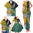 Personalised Rugby 2025 Championship Family Matching Tank Maxi Dress and Hawaiian Shirt Combination of Southern Hemisphere Countries - Aussie Hoodie