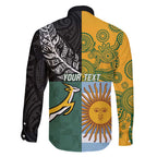 Personalised Rugby 2025 Championship Family Matching Tank Maxi Dress and Hawaiian Shirt Combination of Southern Hemisphere Countries - Aussie Hoodie