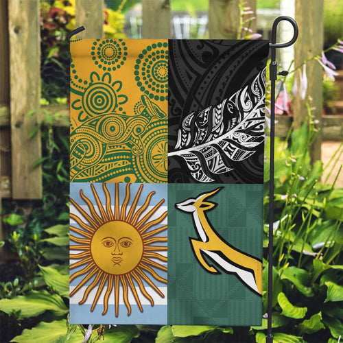 Rugby 2025 Championship Garden Flag Combination of Southern Hemisphere Countries - Aussie Hoodie