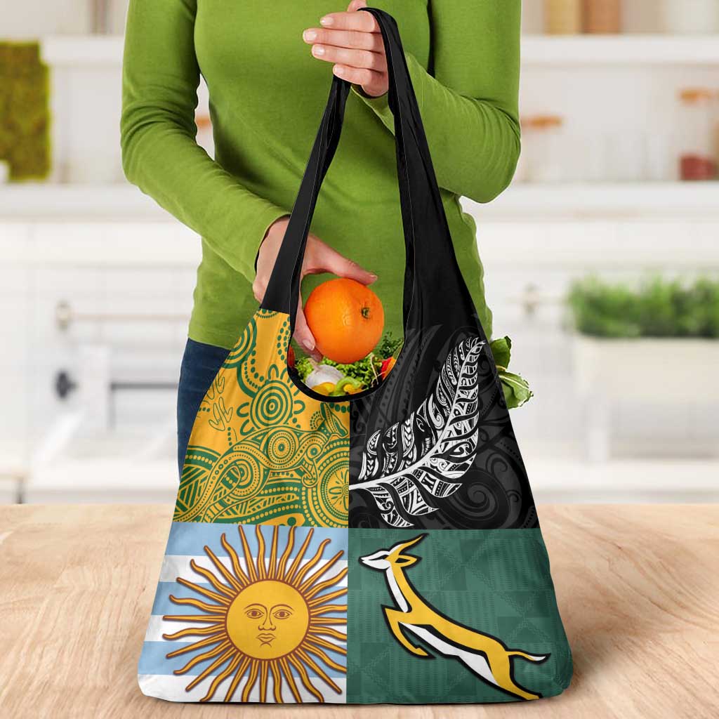Rugby 2025 Championship Grocery Bag Combination of Southern Hemisphere Countries - Aussie Hoodie