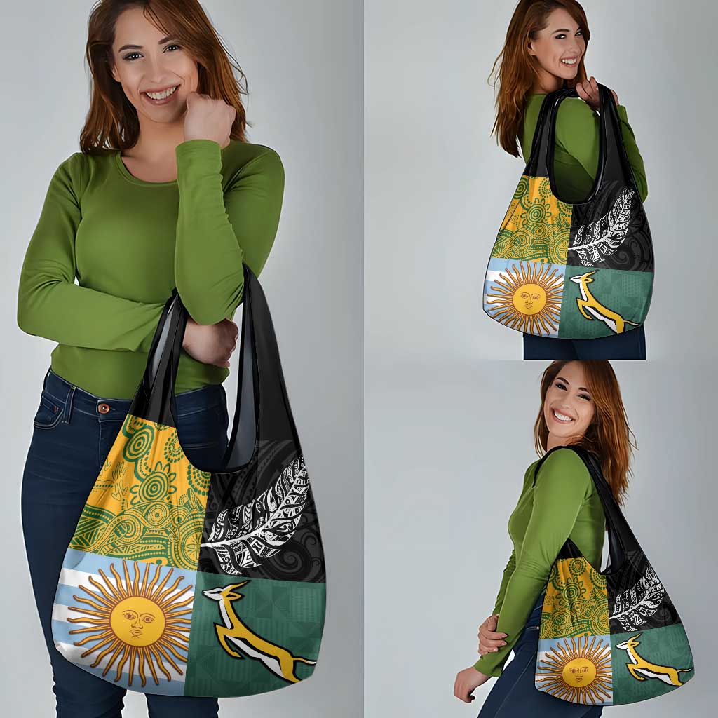Rugby 2025 Championship Grocery Bag Combination of Southern Hemisphere Countries - Aussie Hoodie