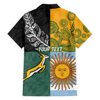 Personalised Rugby 2025 Championship Hawaiian Shirt Combination of Southern Hemisphere Countries - Aussie Hoodie