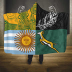 Rugby 2025 Championship Hooded Blanket Combination of Southern Hemisphere Countries - Aussie Hoodie