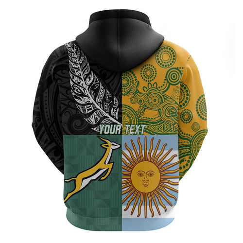 Personalised Rugby 2025 Championship Hoodie Combination of Southern Hemisphere Countries - Aussie Hoodie