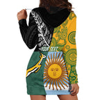 Personalised Rugby 2025 Championship Hoodie Dress Combination of Southern Hemisphere Countries - Aussie Hoodie