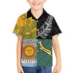 Personalised Rugby 2025 Championship Kid Hawaiian Shirt Combination of Southern Hemisphere Countries - Aussie Hoodie