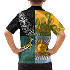 Personalised Rugby 2025 Championship Kid Hawaiian Shirt Combination of Southern Hemisphere Countries - Aussie Hoodie