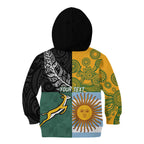 Personalised Rugby 2025 Championship Kid Hoodie Combination of Southern Hemisphere Countries - Aussie Hoodie